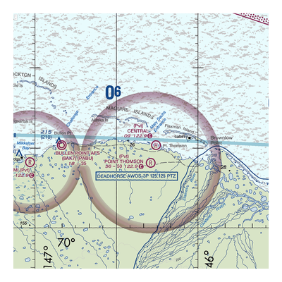 Point Thomson Sea Ice Airstrip (AA50) VFR Sectional  Gaming Mouse Pad