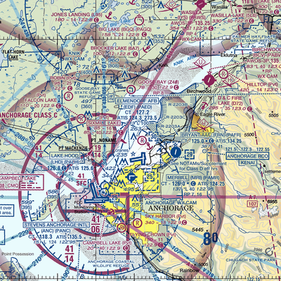 Sixmile Lake Airport (AA06) VFR Sectional  Gaming Mouse Pad