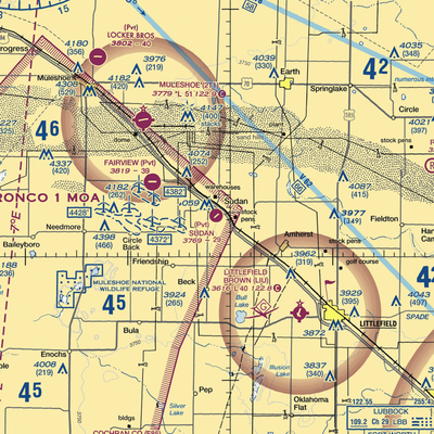 Sudan Airport (9XS6) VFR Sectional  Gaming Mouse Pad