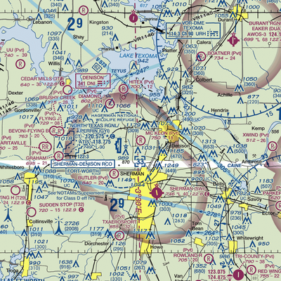 Mc Keon Aviation Airport (9XS4) VFR Sectional  Gaming Mouse Pad