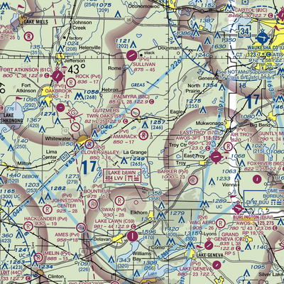 Tamarack Airport (9WI5) VFR Sectional  Gaming Mouse Pad