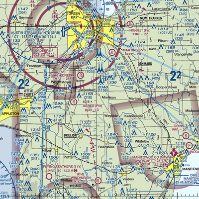 Buchholz Farm Airport (9WI3) VFR Sectional  Gaming Mouse Pad