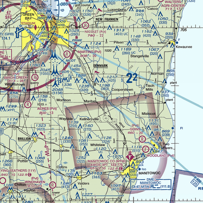 Flying Dollar Ranch Airport (9WI2) VFR Sectional  Gaming Mouse Pad