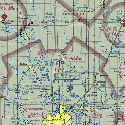 Weelborg Airport (9SD9) VFR Sectional  Gaming Mouse Pad