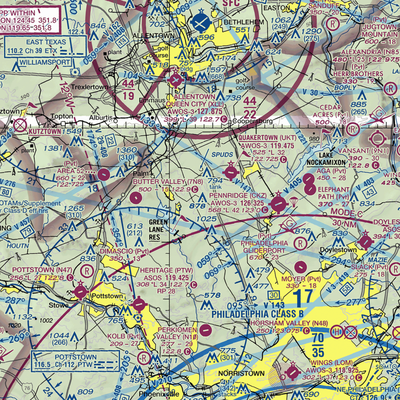 Old Plains Airport (9PA2) VFR Sectional  Gaming Mouse Pad