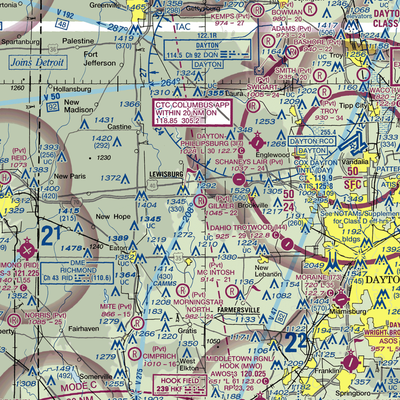 Gilmer Airport (9OA4) VFR Sectional  Gaming Mouse Pad