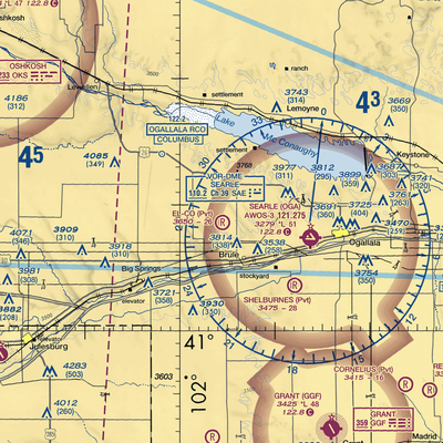 El-Co Airport (9NE1) VFR Sectional  Gaming Mouse Pad