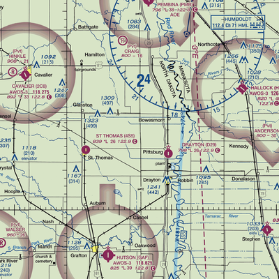 Elliott Farms Airport (9ND1) VFR Sectional  Gaming Mouse Pad