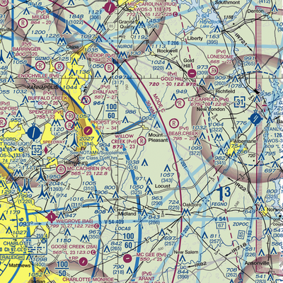 Willow Creek Airport (9NC7) VFR Sectional  Gaming Mouse Pad