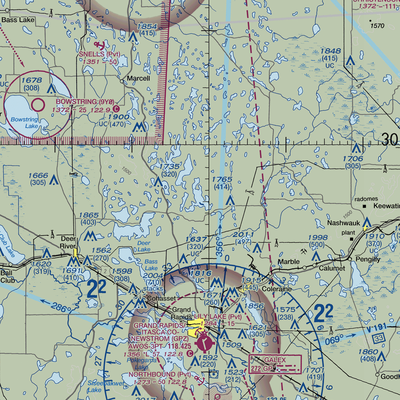 Wabana Seaplane Base (9MN2) VFR Sectional  Gaming Mouse Pad