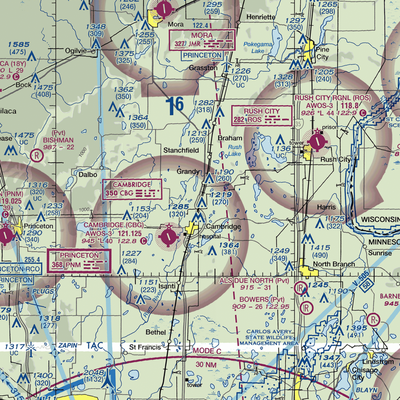 Troll Farm Airport (9MN1) VFR Sectional  Gaming Mouse Pad