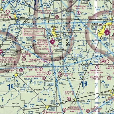 Thompson Airport (9IL4) VFR Sectional  Gaming Mouse Pad