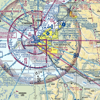 Sky Harbor Airport (9AK5) VFR Sectional  Gaming Mouse Pad