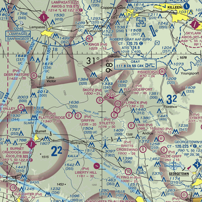 Briggs / Skotz Airfield (99XA) VFR Sectional  Gaming Mouse Pad