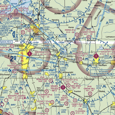 Pritchard Airport (99TE) VFR Sectional  Gaming Mouse Pad