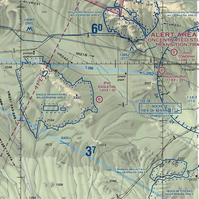 Eagletail Ranch Airport (99AZ) VFR Sectional  Gaming Mouse Pad