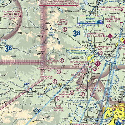 Mach-O Acres Airport (98OR) VFR Sectional  Gaming Mouse Pad