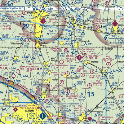 Tilghman Airport (97XS) VFR Sectional  Gaming Mouse Pad