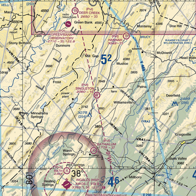 Singleton Airport (97VA) VFR Sectional  Gaming Mouse Pad