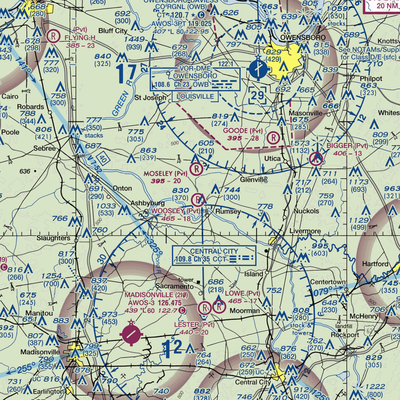 A & L Airport (96KY) VFR Sectional  Gaming Mouse Pad