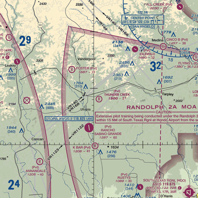 Thunder Creek Airport (95TA) VFR Sectional  Gaming Mouse Pad