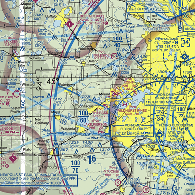 Whaletail Lake Seaplane Base (95MN) VFR Sectional  Gaming Mouse Pad