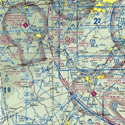 Mcintosh Field (95GA) VFR Sectional  Gaming Mouse Pad