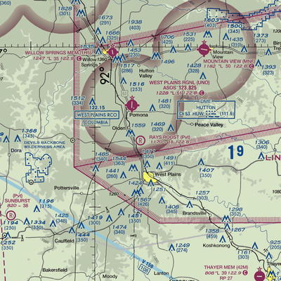 Ray's Roost Airport (94MO) VFR Sectional  Gaming Mouse Pad