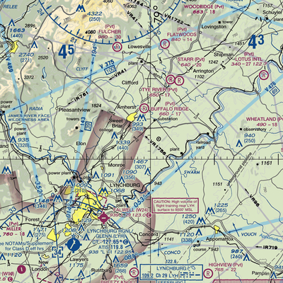 Timberdoodle Airport (93VA) VFR Sectional  Gaming Mouse Pad