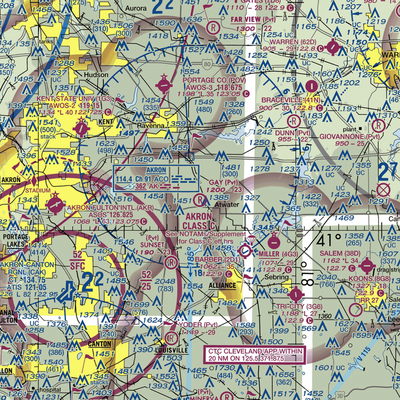 Gay Airport (93OH) VFR Sectional  Gaming Mouse Pad