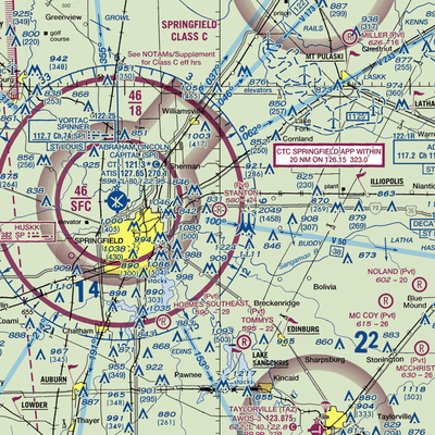 Stanton Airport (91IS) VFR Sectional  Gaming Mouse Pad