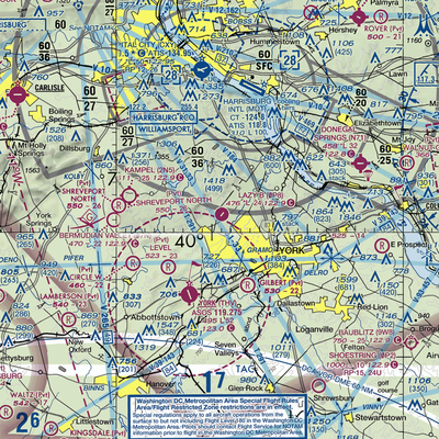 Baney's Airport (90PN) VFR Sectional  Gaming Mouse Pad