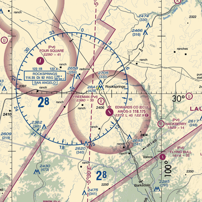 Freeman Ranch Airport (8TX2) VFR Sectional  Gaming Mouse Pad