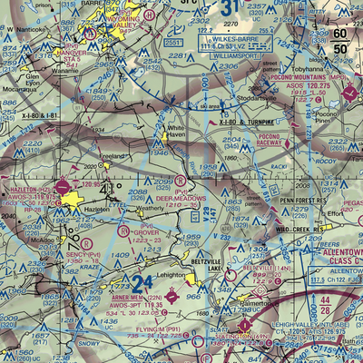 Deer Meadows Airstrip (8PA3) VFR Sectional  Gaming Mouse Pad