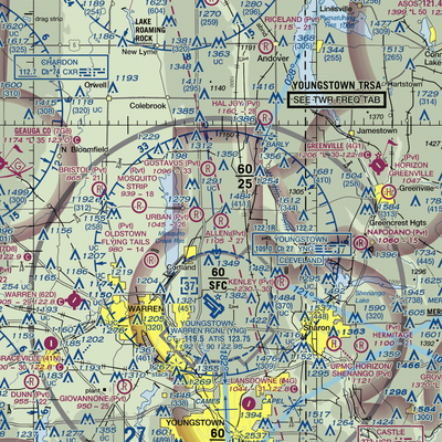 Allen Airport (8OI3) VFR Sectional  Gaming Mouse Pad