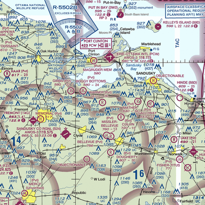 Warner Airstrip (8OA6) VFR Sectional  Gaming Mouse Pad