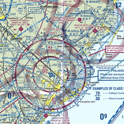 Winchelsea Airport (8NJ0) VFR Sectional  Gaming Mouse Pad