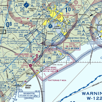 Winding Creek Airport (8NC3) VFR Sectional  Gaming Mouse Pad