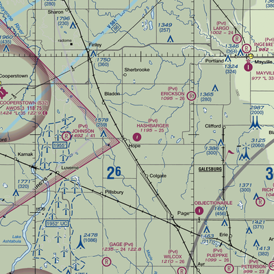 Hashbarger Farm Airstrip (8NA9) VFR Sectional  Gaming Mouse Pad