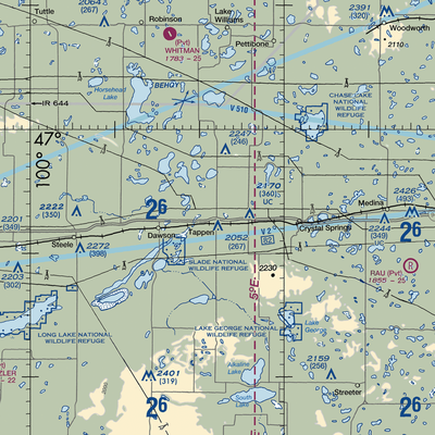 Tappen Airstrip (8NA0) VFR Sectional  Gaming Mouse Pad