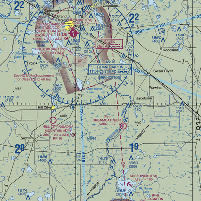 Porter Airport (8MN8) VFR Sectional  Gaming Mouse Pad