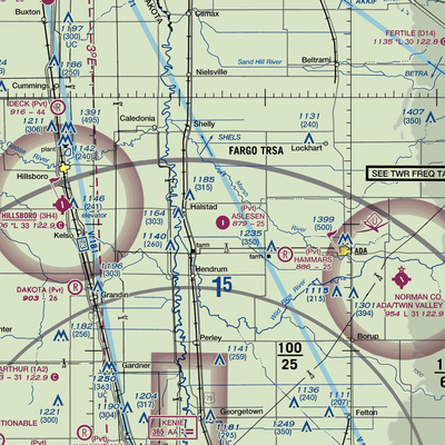 Aslesen Airport (8MN2) VFR Sectional  Gaming Mouse Pad