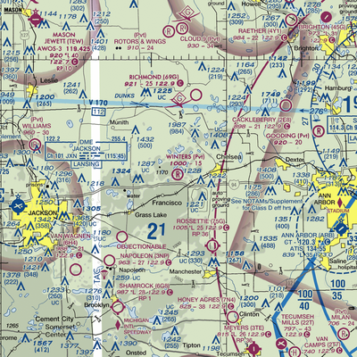 Winters Field (8MI9) VFR Sectional  Gaming Mouse Pad