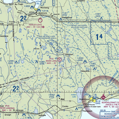 Bass Lake Airport (8MI7) VFR Sectional  Gaming Mouse Pad