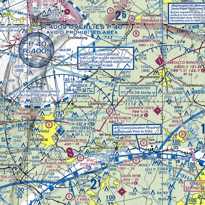 Harrison Farm Airport (8MD5) VFR Sectional  Gaming Mouse Pad