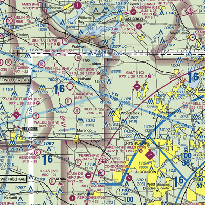 Hunter Airport (8LL1) VFR Sectional  Gaming Mouse Pad