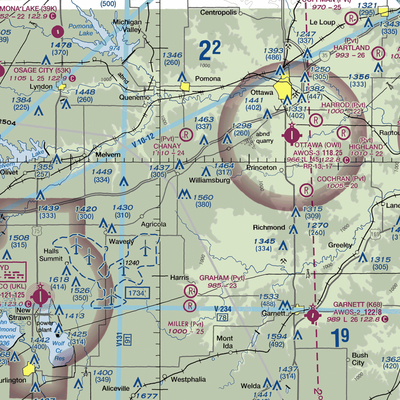 The Wilderness Airport (8KS9) VFR Sectional  Gaming Mouse Pad