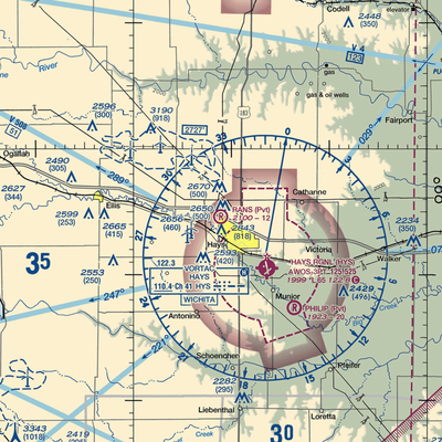 Rans Airport (8KS4) VFR Sectional  Gaming Mouse Pad