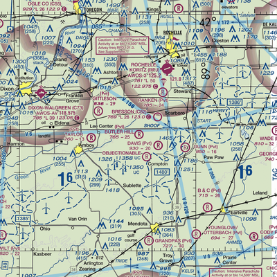 Butler Hill RLA Restricted Landing Area (8IL3) VFR Sectional  Gaming Mouse Pad