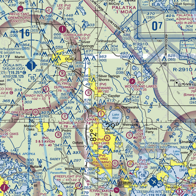 Back Achers Airport (8FL3) VFR Sectional  Gaming Mouse Pad